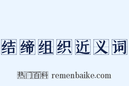 结缔组织近义词是什么意思的图片